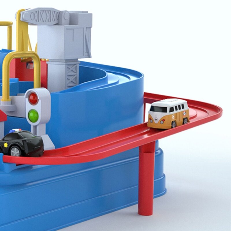 سيارة مغامرة اللعب مدينة الإنقاذ مرحلة ما قبل المدرسة لعبة تعليمية مركبة لغز لتكوين شكل سيارة المسار Playsets للأطفال الصغار