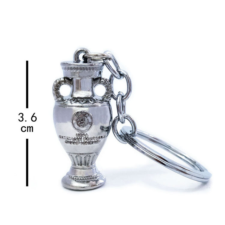 بطولة كرة القدم الكأس الصغير المفاتيح مروحة تذكارية شنطة هدايا قلادة مفتاح حقيبة التخزين