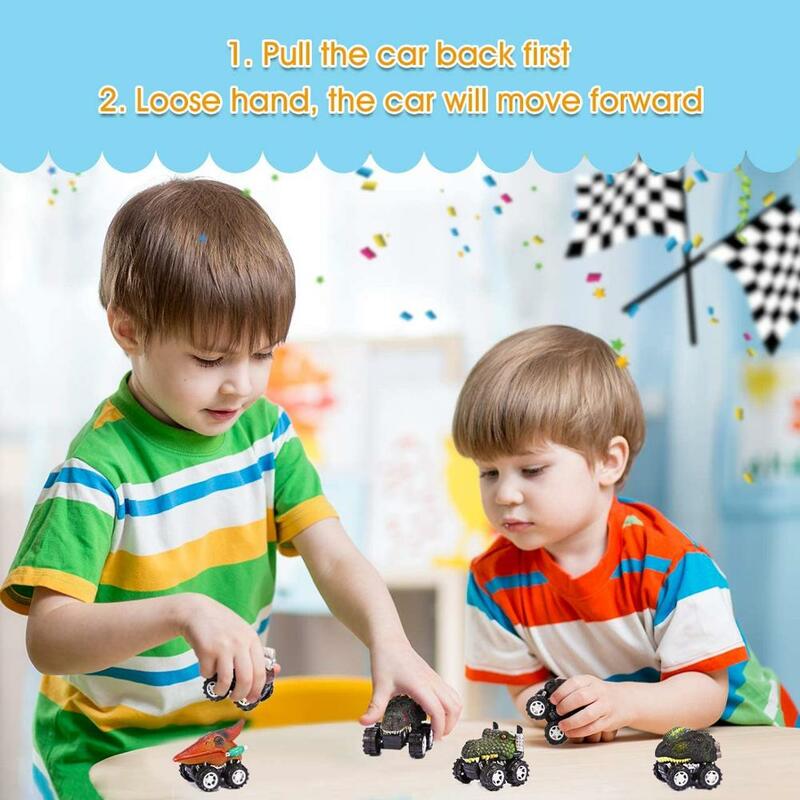سيارات الديناصورات للأطفال من سن 3 إلى 7 سنوات ، ألعاب الأولاد ، سيارات الديناصورات ، هدايا الحفلات وهدايا الكريسماس للأولاد