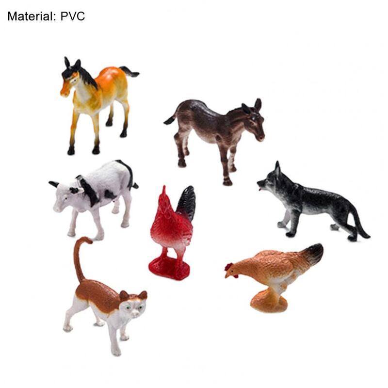 12 قطعة نماذج للحيوانات مظهر جميل مكافحة ضرب لون مشرق الغابات مخلوق أشكال حيوانات للأطفال