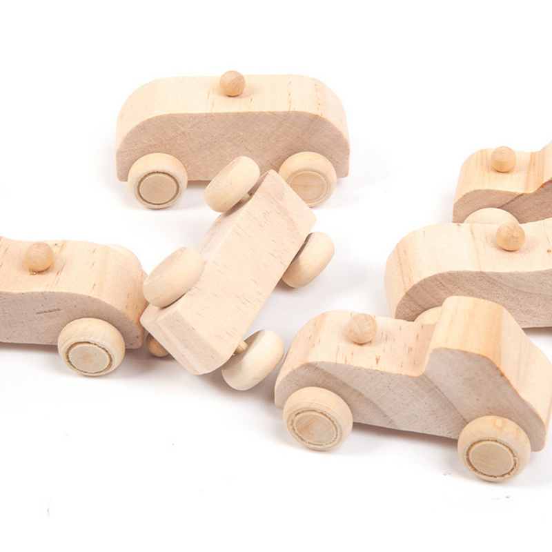 6 قطعة الخشب التعليمية لم تنته سيارة أطفال اللوحة لعب الأطفال هدية