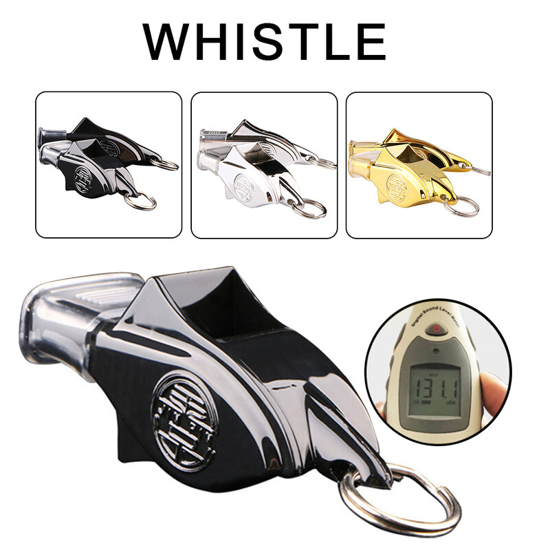 130 Decibels High Frequency Dolphin Whistle Outdoor Sports Basketball Football Training Match Referee Whistle Cushioned Mouth