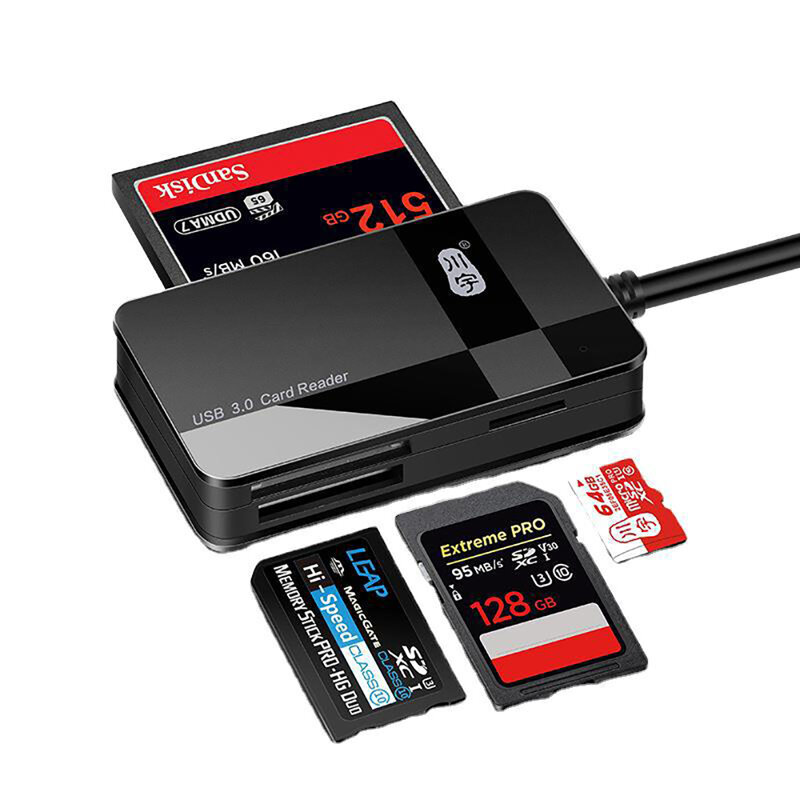 C368 عالية السرعة usb3.0 الهاتف المحمول tf بطاقة sd بطاقة بطاقة CF MS بطاقة الذاكرة الكل في واحد قارئ بطاقات