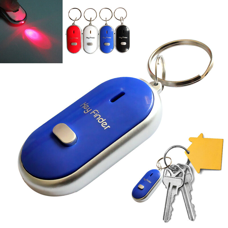 LED مفتاح مكتشف محدد العثور على فقدت مفاتيح سلسلة المفاتيح صافرة التحكم الصوتي محدد المفاتيح اكسسوارات H-best