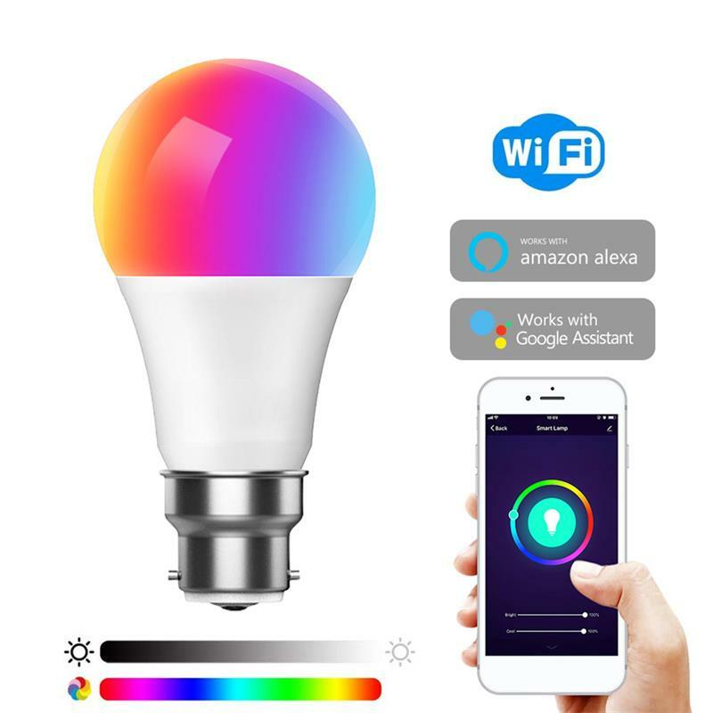 Tuya 9 واط واي فاي الذكية ضوء لمبة ، E27 RGB LED مصباح عكس الضوء مع التطبيق الحياة الذكية ، التحكم الصوتي للإضاءة المنزلية جوجل ، اليكسا
