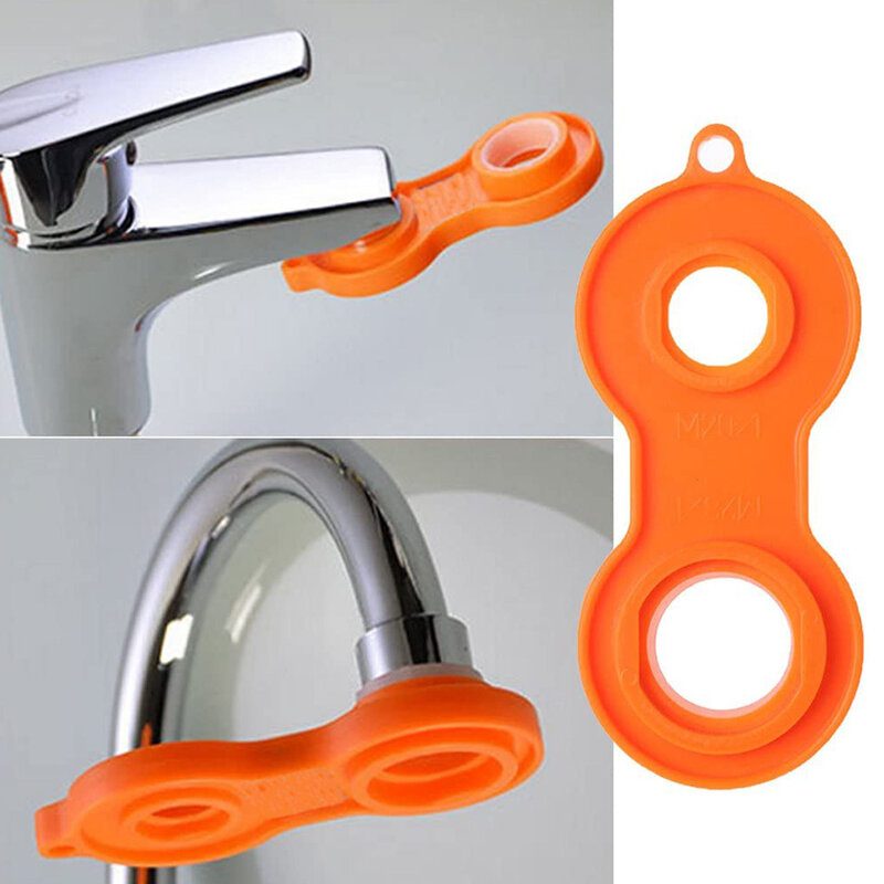 2 Pieces Faucet Aerator Wrench Plastic Sprinkle Spanner Faucet Repair Spanner Replacement for M20 M22 M24 M28, Yellow