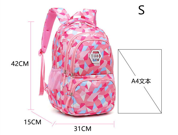 2020 موضة جديدة حقيبة مدرسية للفتيات مقاوم للماء خفيفة الوزن الأطفال على ظهره Bookbags الطباعة الاطفال حقيبة المدرسة mochila