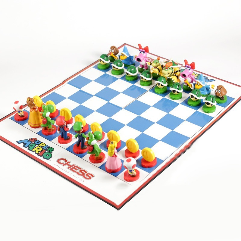 سلسلة سوبر ماريو مجموعة شطرنج سوبر ماريو براذرز نماذج شخصيات بي في سي 32 كيس هدايا عيد ميلاد للأطفال