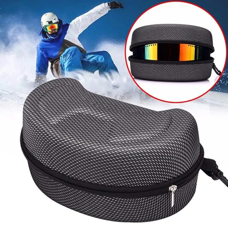 حماية إيفا سنو سكي حافظة نظارة التزلج على الجليد نظارات شمسية تحمل حقيبة سحاب علبة صلبة حامل