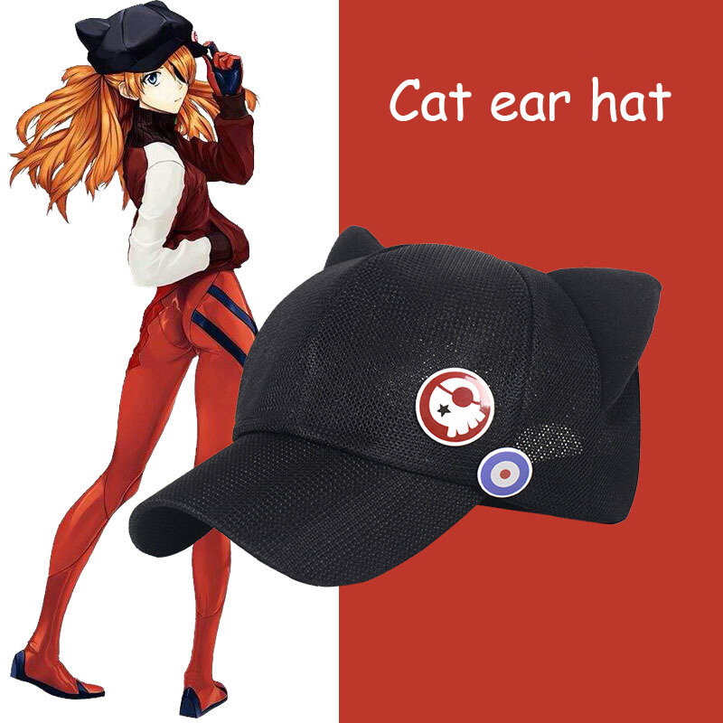 لطيف القط الأذن القطبية قبعة صوف قبعة الذروة قبعة بيسبول أنيمي تأثيري اكسسوارات