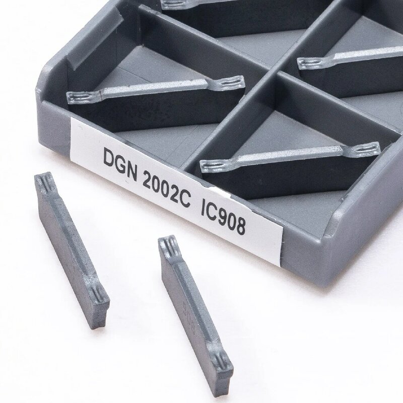 DGN 2002C IC908 جديد الأصلي فحص كربيد إدراج DGN 2002C الخارجية تحول إدراج الحز القاطع أداة 10 قطعة +