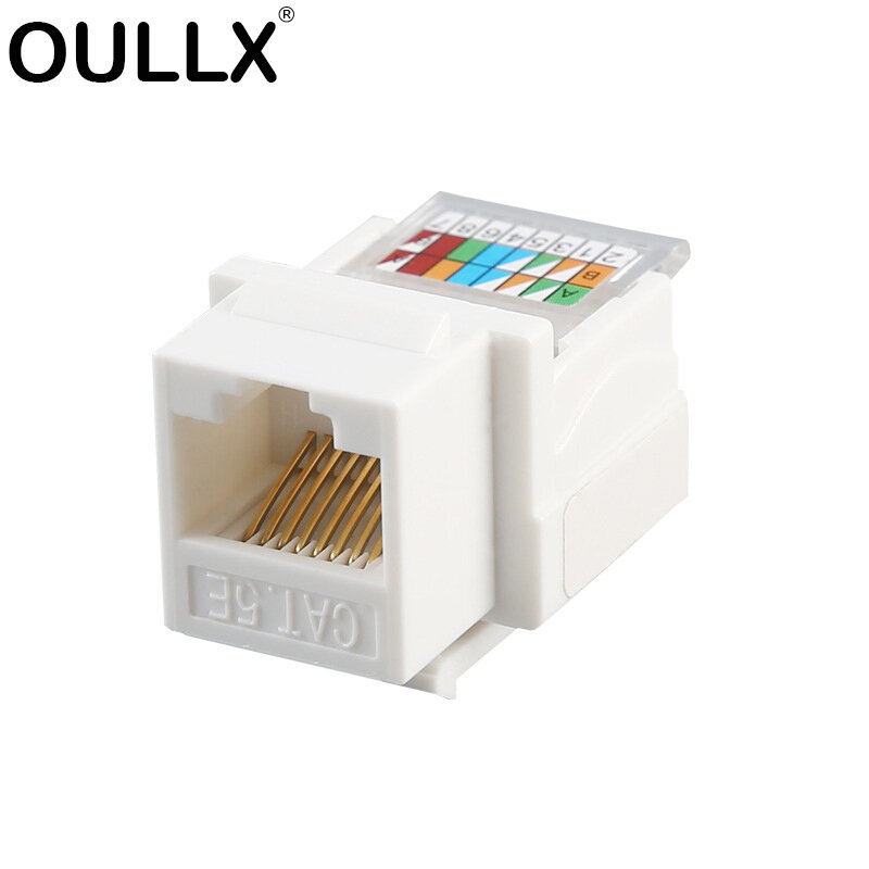 OULLX AT5E-لوحة UTP ، محول كابل موصل RJ45 بدون أدوات ، Ffor AMP ، منفذ الكمبيوتر الساخن ، محول الكابل ، Keystone