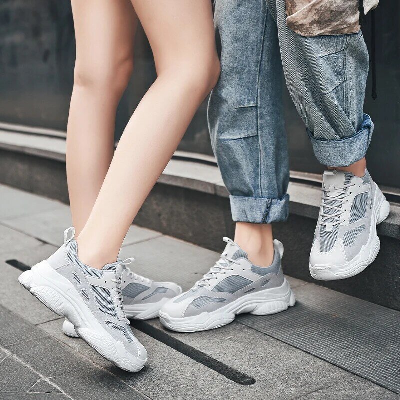 YUELIANG 2021 الكلاسيكية بابا أحذية نسائية تنفس مريحة حذاء كاجوال النسخة الكورية من نماذج زوجين البرية