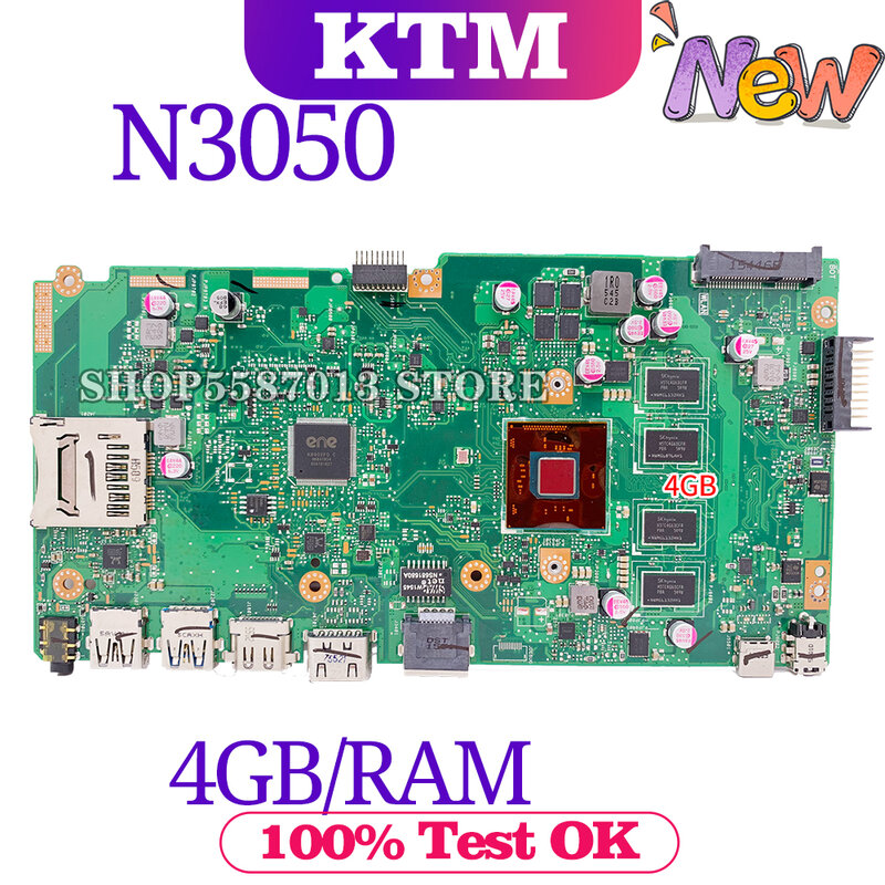 ل ASUS X540SA X540S F540S X540SAA A540S الكمبيوتر المحمول اللوحة الأم اختبار OK N3050/CPU 4GB/RAM