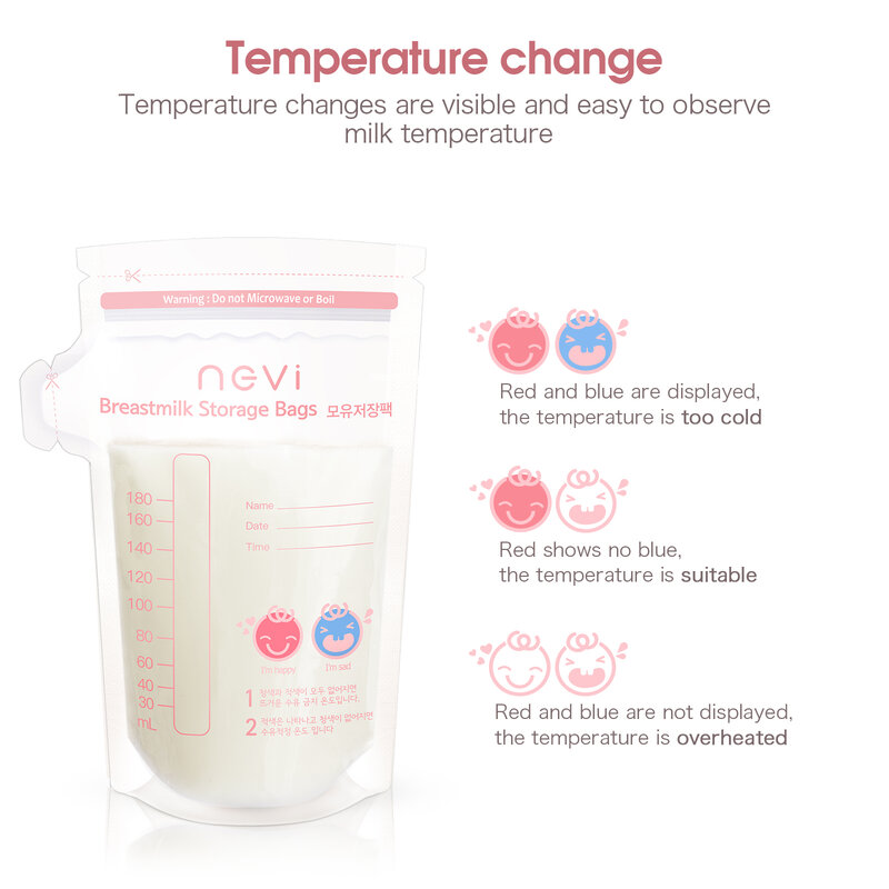 NCVI-أكياس تخزين حليب الأم ، 180 عد 6 أوقية ، لتخزين الرضاعة الطبيعية طويلة الأمد ، مستوردة من كوريا ، خالية من BPA