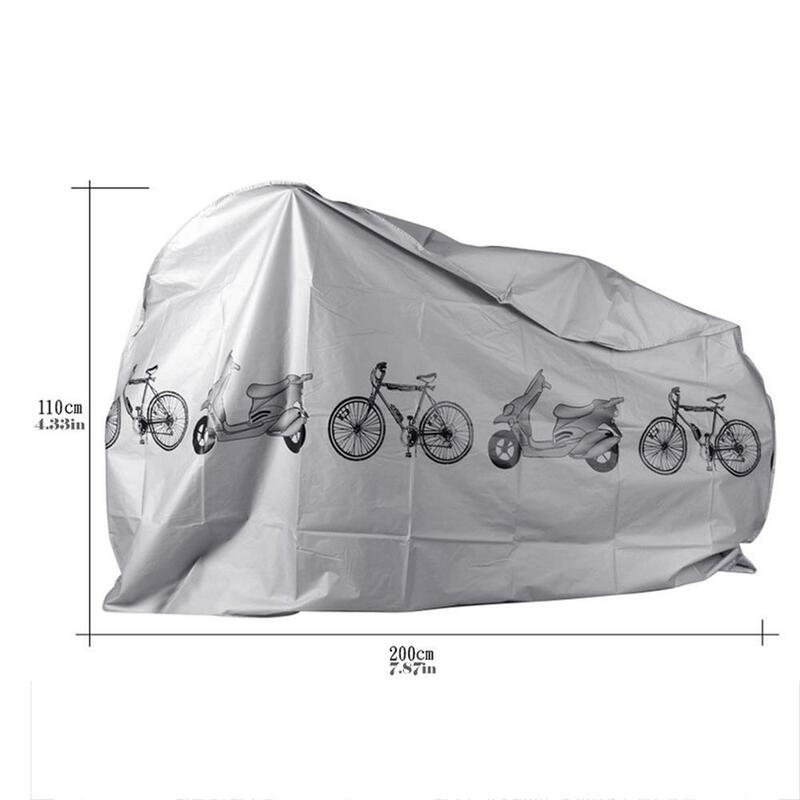 رمادي موتو دراجة نارية يغطي الغبار مقاوم للماء في الهواء الطلق داخلي حامي المطر غطاء معطف للدراجات سكوتر