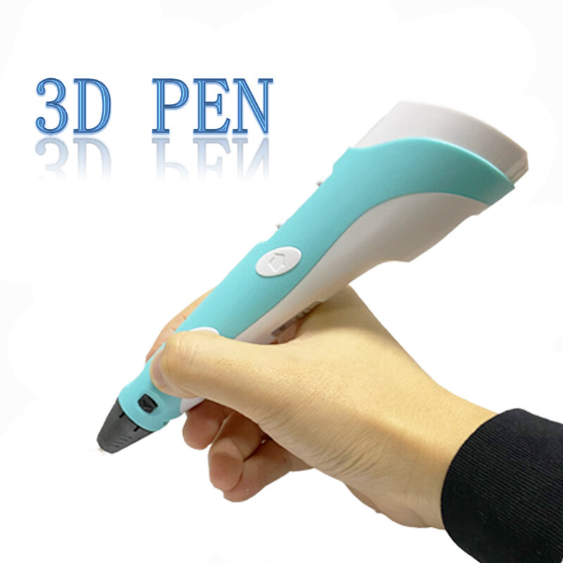 ثلاثية الأبعاد الطباعة القلم ثلاثية الأبعاد القلم شاشة OLED مع 12 لون PLA/ABS خيوط ثلاثية الأبعاد رسم الطابعة للأطفال/الكبار التصميم الإبداعي الرسم