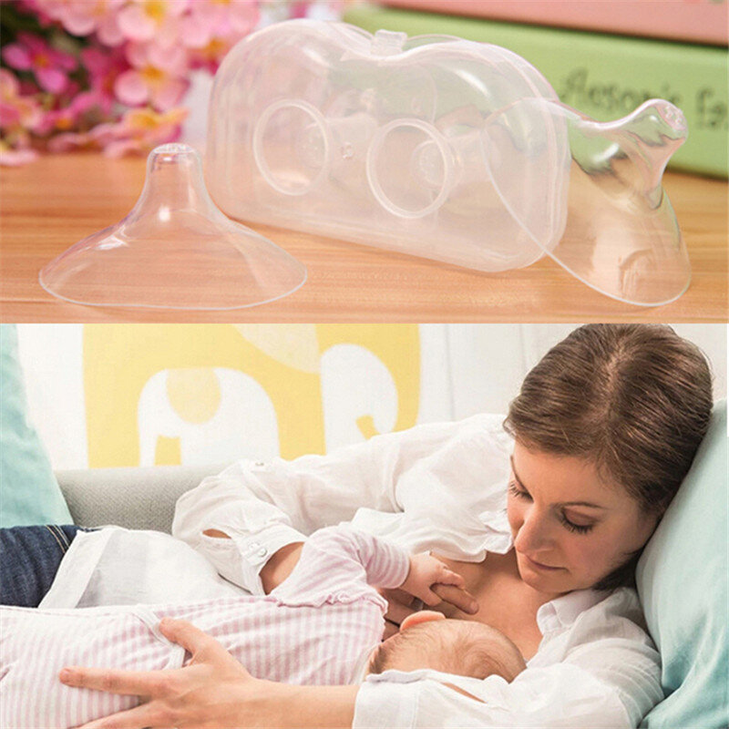 1 مجموعة سيليكون الحلمة حماة الثدي الحليب تغذية الأمهات الحلمة الدروع حماية غطاء الرضاعة الطبيعية الحليب النازع الحلمة