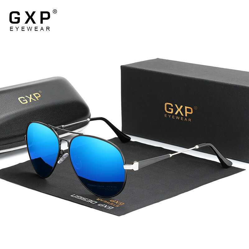 GXP 2020 الرجال نظارات للقيادة الألومنيوم النظارات الشمسية الرجال الاستقطاب الطيار إطار مكافحة وهج عدسات عاكسة UV400 الصيد النساء نظارات