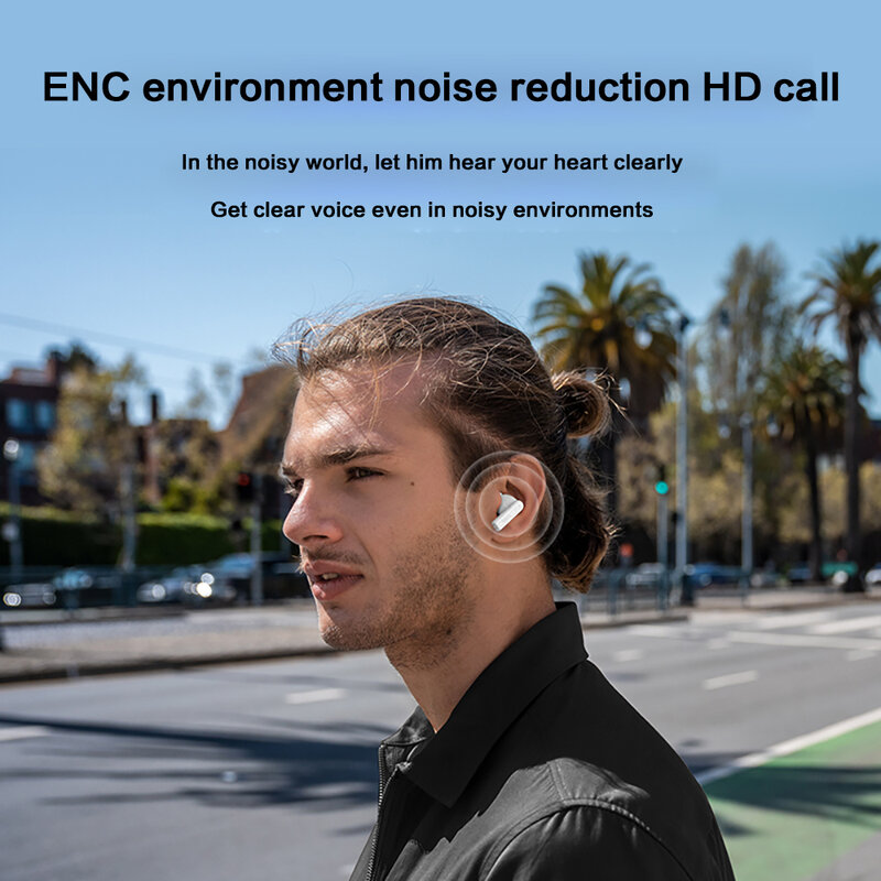 نوكيا E3102 سماعة لاسلكية بلوتوث 5.1 سماعة التحكم tws ستيريو الحد من الضوضاء مع ميكروفون الكمون المنخفض LED سماعة