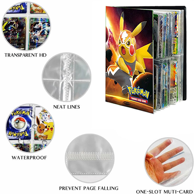 بوكيمون بطاقات ألبوم حامل أنيمي مجموعات البوكيمون ألبوم بطاقة المفضلة بطاقة الألعاب VMAX GX EX قدرة كبيرة طفل اللعب 240 قطعة