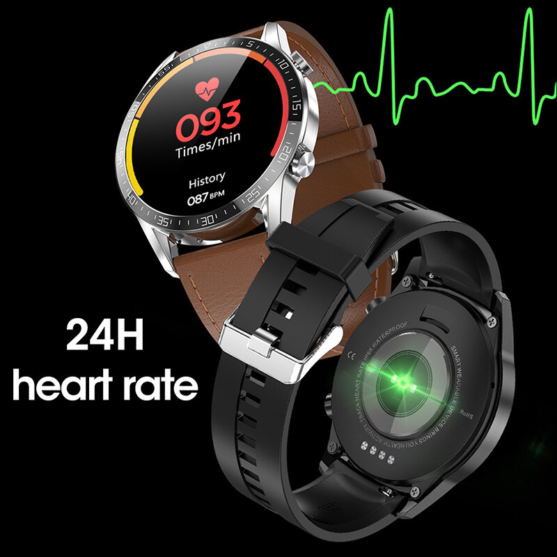 Ipbzhe ساعة ذكية للرجال 2021 بلوتوث دعوة أندرويد الرياضة الدم الأكسجين ECG ساعة ذكية الموسيقى ساعة ذكية لهواوي شاومي آيفون
