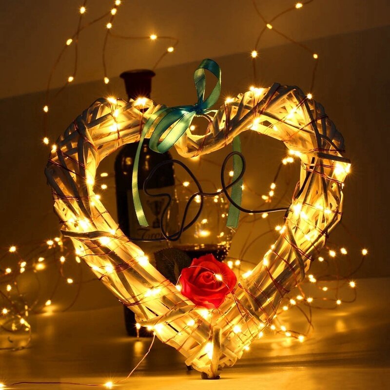 1 متر مقاوم للماء USB LED سلسلة أضواء الأسلاك النحاسية جارلاند ضوء أضواء الجنية مقاوم للماء لعيد الميلاد زخارف حفل زفاف