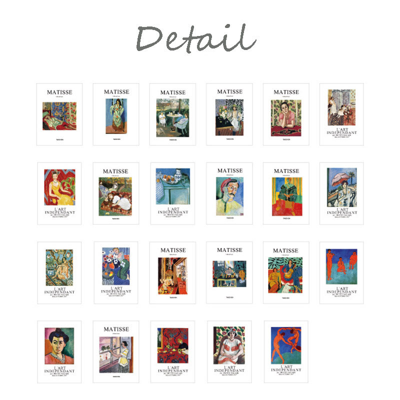 46 قطعة ملصق ماتيس ملصقات مقاومة للماء الجمالية ألبوم مذكرات سكرابوكينغ مجلة الديكور ملصقات القرطاسية لتقوم بها بنفسك للطفل