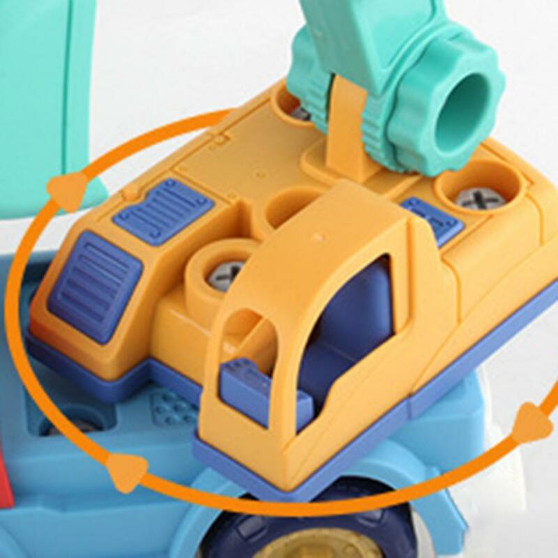 لودر أطفال بالريموت كنترول نموذج قابل للإزالة ألعاب تعليمية البلاستيك التفكيك محاكاة نموذج سيارة للأطفال