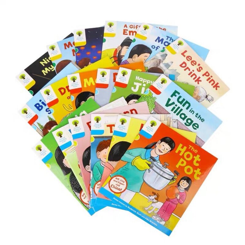 18 Books/Set Oxford Reading Tree China Stories English Picture Books Kids Early Education Reading Story Book Visit China Topic