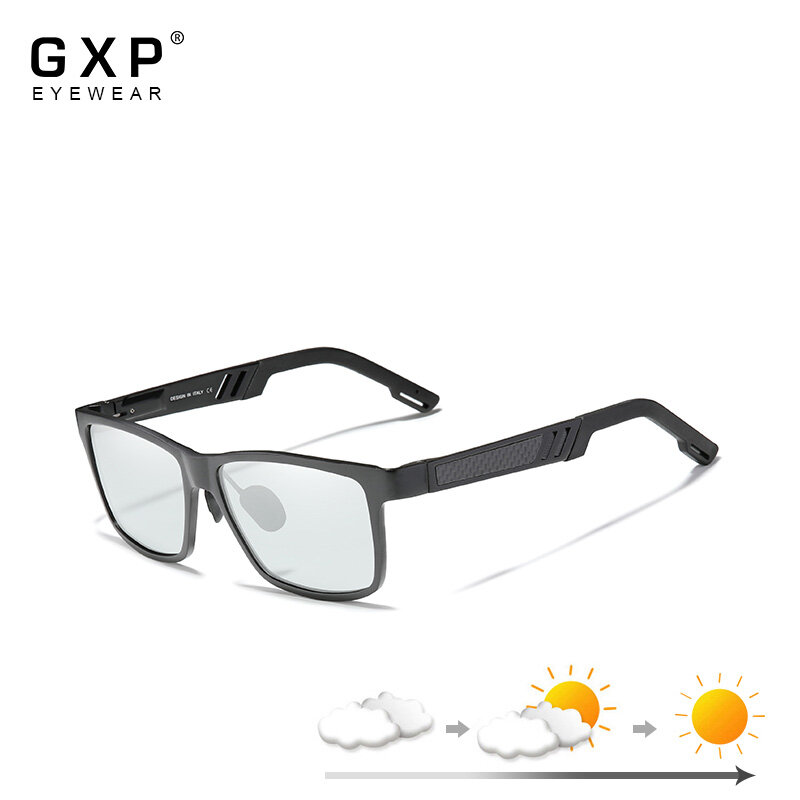 نظارات شمسية GXP مستقطبة من الألومنيوم, نظارات شمسية GXP مستقطبة مصنوعة من الألومنيوم مضادة للوهج للقيادة ، نظارات فوتوكرومية UV400 ، إكسسوارات ا...