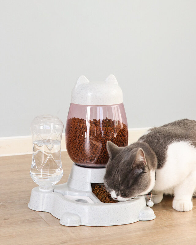 2.2L كلب القط مغذ أوتوماتيكي السلطانية للكلاب مياه الشرب 528 مللي زجاجة القط السلطانيات بطيئة الغذاء تغذية الحاويات لوازم