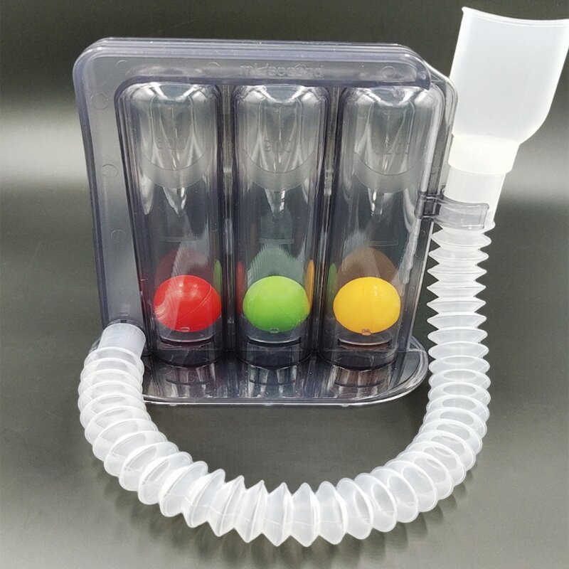 جهاز تمارين التنفس K1KB أداة قياس التنفس 3-ball أداة اختبار اللياقة البدنية أداة اختبار وظائف الرئة جهاز تمارين التنفس