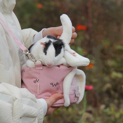 مستلزمات الحيوانات الأليفة تحلق السنجاب حقيبة حمل الحيوانات الأليفة آذان أرنب نزهة على ظهره الهامستر حقن تحمل حقيبة صغيرة الهامستر حقيبة