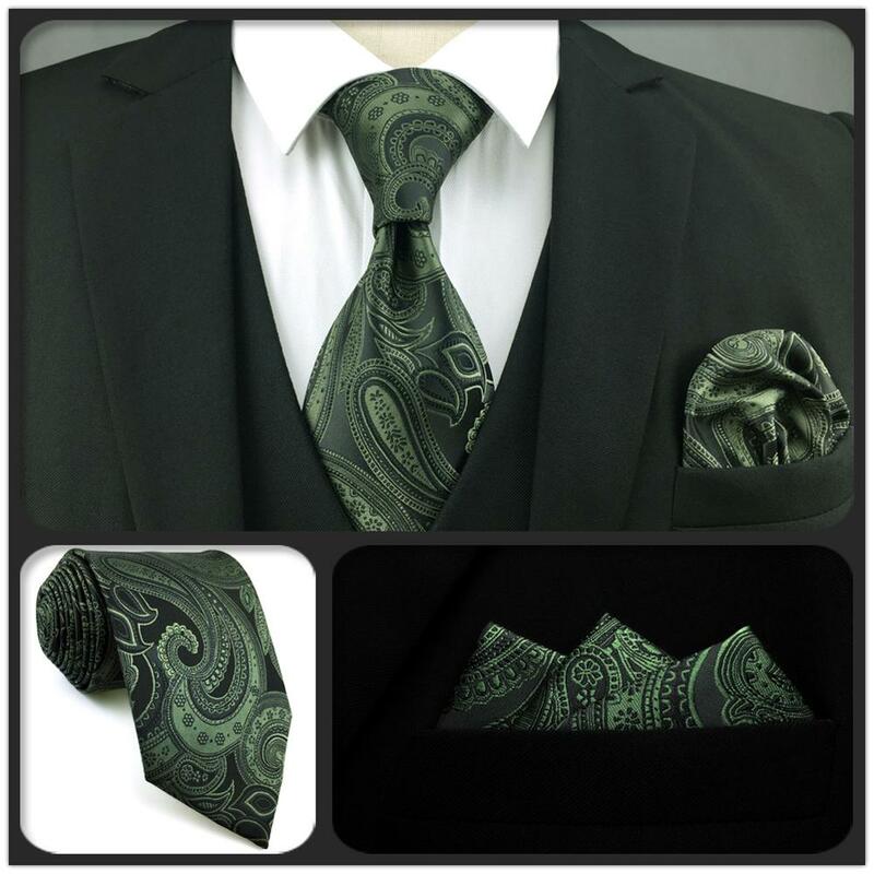 Y30-ربطة عنق رجالية من الحرير الأخضر الداكن ، طقم كلاسيكي طويل جدًا ، لحفلات الزفاف ، فاخر ، عصري