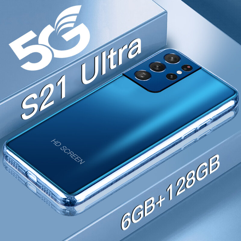 S21 الترا الهاتف الذكي 5000mAh 4G 5G 16MP + 32MP 6GB + 128GB الهاتف الذكي أندرويد الهواتف المحمولة