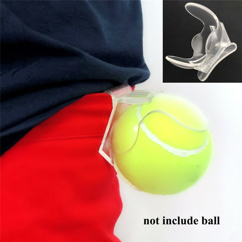 1 قطعة الكرة التنس المهنية كليب حامل الكرة التنس الخصر كليب شفاف يحمل معدات التدريب كرة التنس اكسسوارات