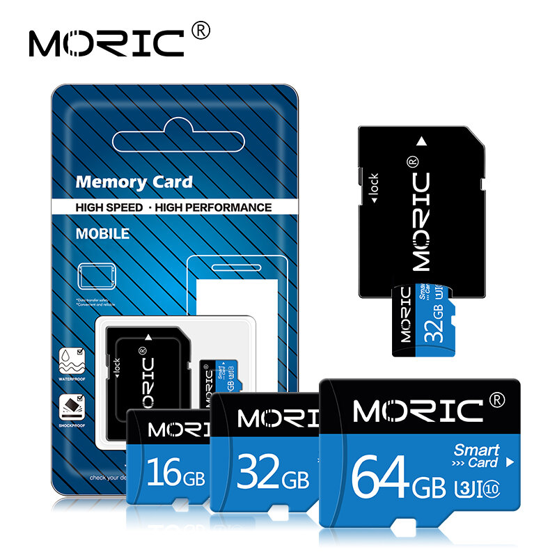بطاقة ذاكرة Micro SD من الفئة 10 ، محول مجاني ، بطاقة TF صغيرة ، 64 جيجابايت ، 128 جيجابايت ، 256 جيجابايت ، 4 جيجابايت ، 8 جيجابايت ، 16 جيجابايت ، 32 جيجابا...