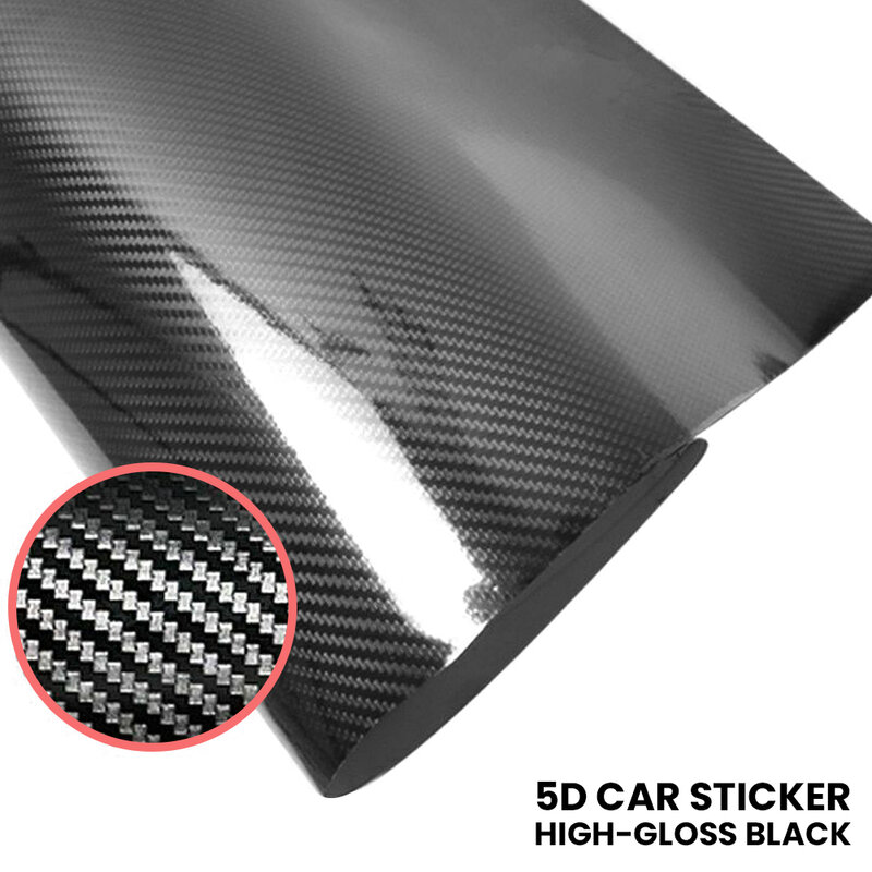 تصفيف السيارة لامع أسود 5D لفائف الياف الكربون سيارة التفاف ألواح رسومات للسيارات يمكنك تركيبها بنفسك ضبط جزء الهواء الحرة فقاعة ألواح رسوما...