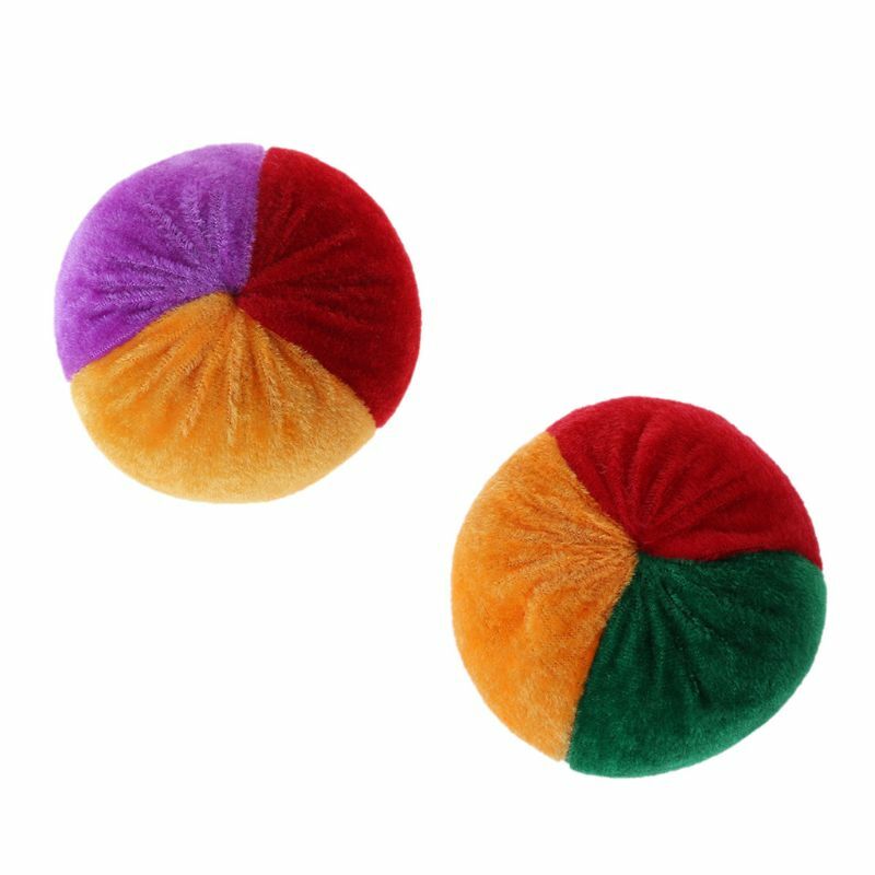 HUYU جديد لينة ملونة كرة العرافة اليدوية الأطفال Footbag مستلزمات رياض الأطفال