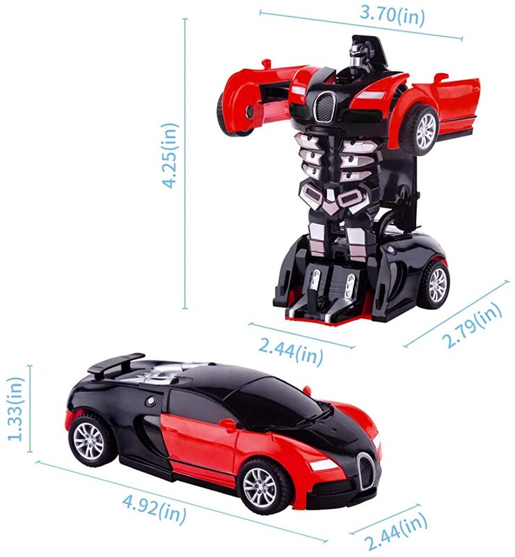التحول مصغرة 2 في 1 سيارة لعبة روبوت أنيمي عمل الاصطدام تحويل نموذج تشوه المركبات لعبة هدية للأطفال