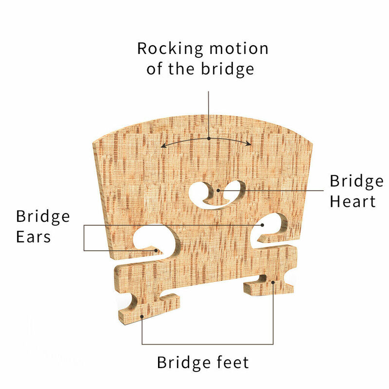 10 قطعة جسر الكمان AA الصف خشب القيقب العادية الصوتية الكمان جسر للاستخدام الكمان 4/4