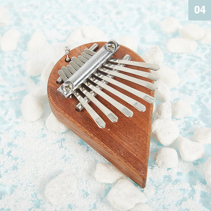 1 قطعة صغيرة المحمولة الإبهام البيانو 8 لهجة لطيف على شكل قلب آلة موسيقية هدية كبيرة الصوت فنجر لوحة المفاتيح الموسيقية