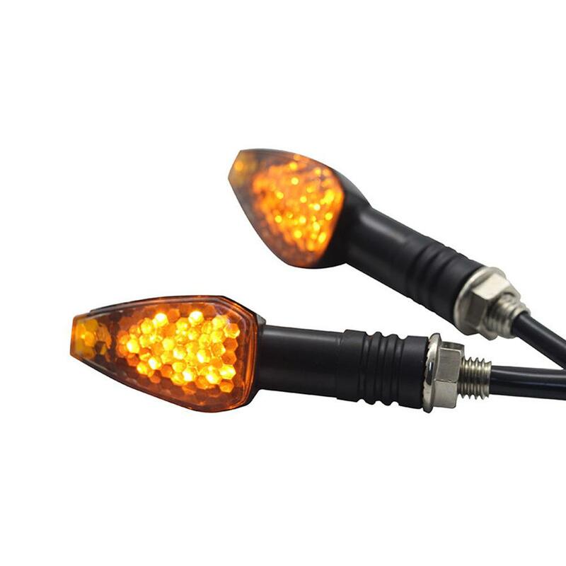 4 قطعة دراجة نارية العالمي LED بدوره إشارات قصيرة بدوره أضواء الإشارة المؤشر الوامض الوميض العنبر اللون اكسسوارات