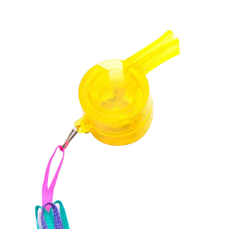 1 قطعة LED متوهجة الملونة قلادة صافرة الحبل الاطفال لعبة حزب الحفل صالح