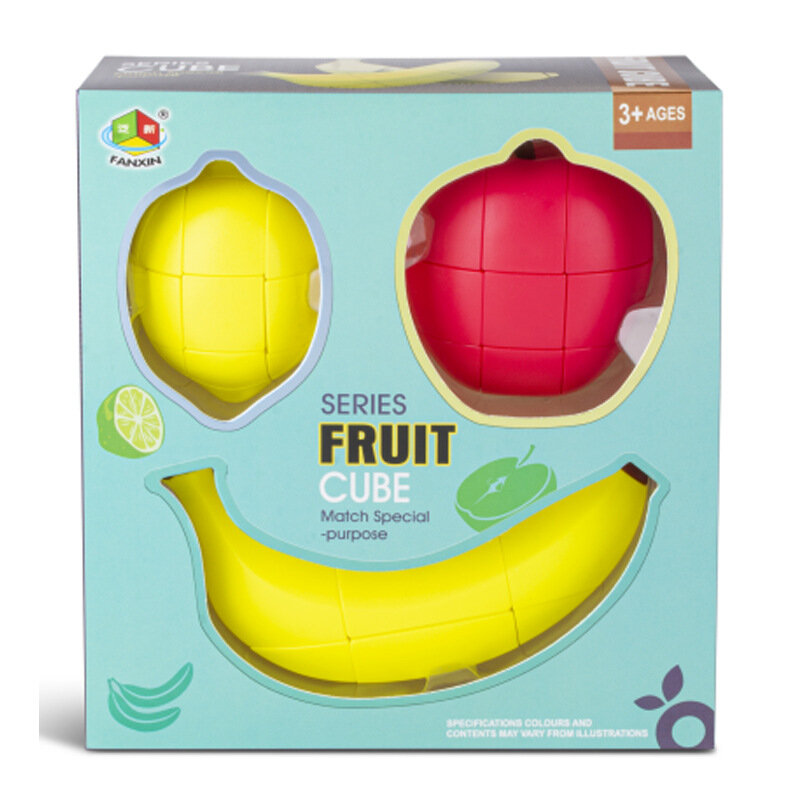 Frait المكعب السحري التفاح الموز الليمون على شكل الجدة في وقت مبكر الاطفال ألعاب أطفال لغز لعبة سرعة Cubing ألعاب مضحكة