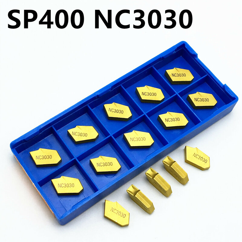 10 قطعة كربيد SP400 NC3030 مشقوق عالية الجودة كربيد إدراج SP400 مخرطة أداة تحول فصل الشق أداة