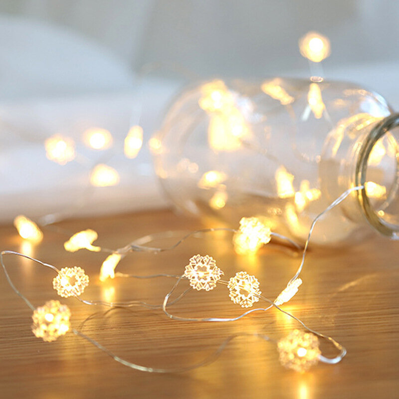 2 متر LED سلسلة ضوء بطارية تعمل بالطاقة الأناناس الجنية أضواء الدافئة ضوء جارلاند عيد الميلاد ديكور حفلات الزفاف عيد الميلاد الحلي