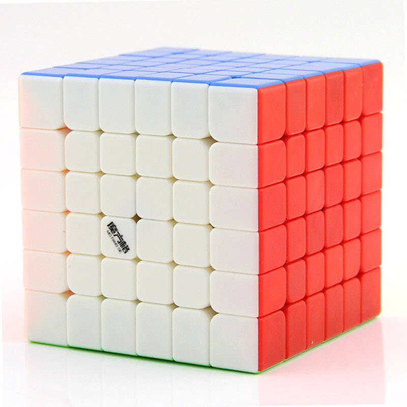 QiYi WuHua 6x6x6 المكعب السحري سرعة سباق المهنية الكبار الطفل لغز التعليم السلس Cubo Magico دمية بلاستيكية صعبة هدية