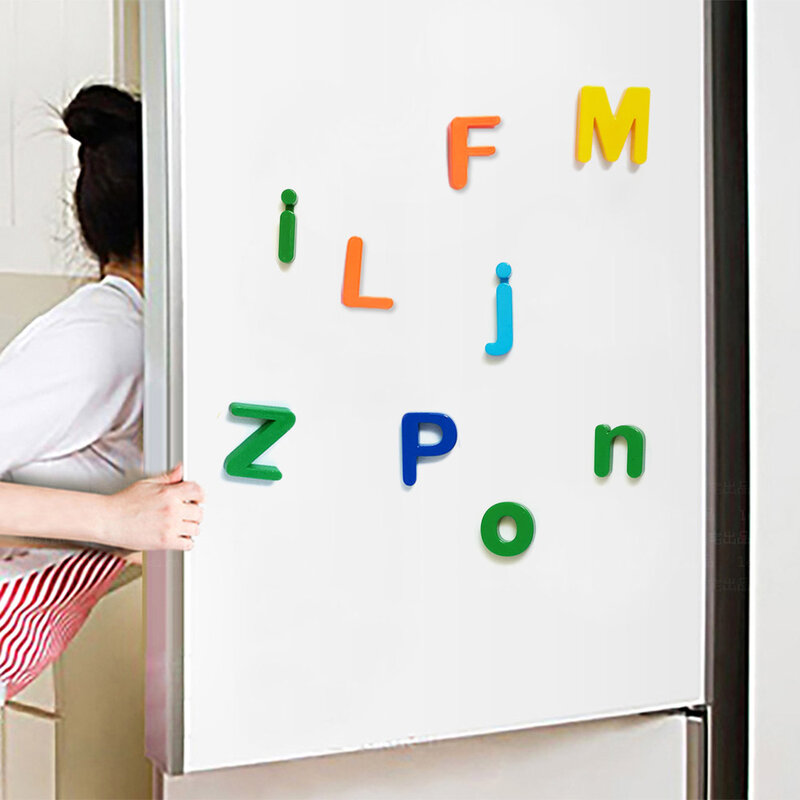 الأطفال التعليم المبكر ألعاب تعليمية الحروف المغناطيسية الرقمية المغناطيسي ملصقات الإنجليزية رسائل الثلاجة ملصقات